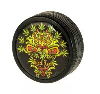 Alugrinder 2tlg. D:50mm "Weed-Skull" - Schwarz