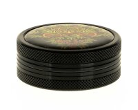 Alugrinder 2tlg. D:50mm "Weed-Skull" - Schwarz
