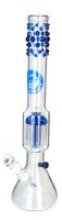 Heisenberg Glasbong 18.8er - Beaker Bubble Blue - H:50cm...