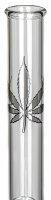 BamBamBhole Glasbong gerader Aufbau 18,8er H:46cm Hemp