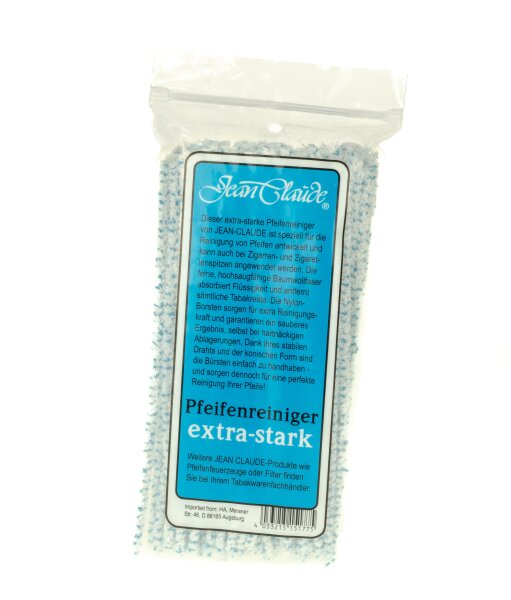 Jean Claude Pfeifenreiniger - leicht konisch - extra stark Weiß/Blau L:16cm - 50 Stück