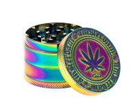Grace Glass Amsterdam Pollinator Grinder - Leaf &...