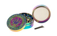 Grace Glass Amsterdam Pollinator Grinder - Leaf &...