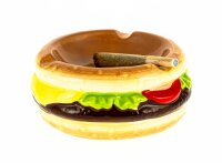 Keramikaschenbecher "Hamburger" D:11cm H:5cm