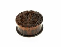 Holzgrinder H:30mm D:45mm aus Rosenholz "Leaf"...