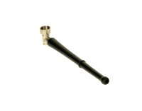 Purpfeife aus Metall/Holz - Kopf aus Metall - L:18cm - Schwarz