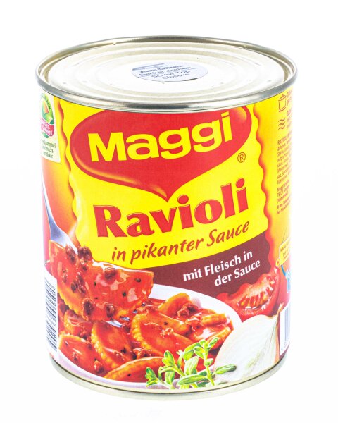 Versteckdose/Dosensafe - Maggi Ravioli in pikanter Sauce mit Fleisch