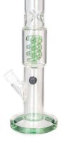 Grace Glass Glasbong 18,8er  - OG Series Green Tower - Spiral Percolator - H:38cm D:55-45mm WS:5mm -